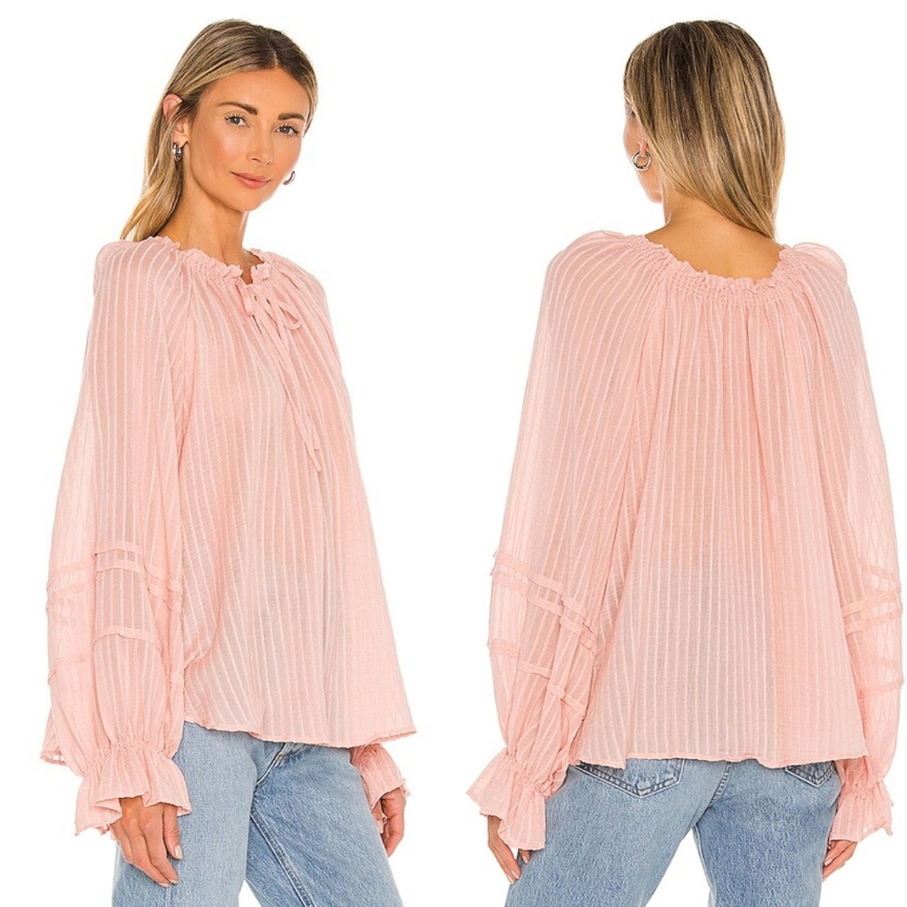 NWT Free People Out Of Town Top Strawberry Smoothie - Picture 4 of 12